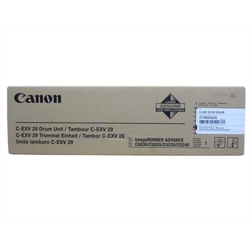 Canon C-EXV 29 Renkli Drum Unit, IR ADVANCE C 5030, 5035, 5235, 5240,2779B003BA, Orjinal