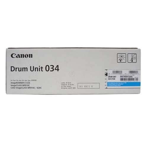 Canon 034 Cyan Drum Unit, IR C 1225, (9457B001AA) Orjinal