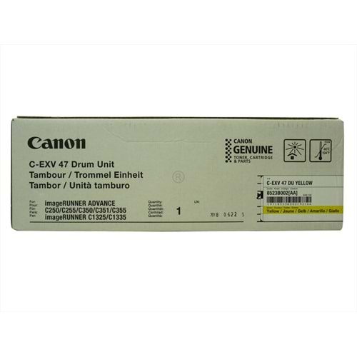 Canon C-EXV47 Yellow Drum Unit , IR ADVANCE C 250 , C 350 , 8523B002, Orjinal
