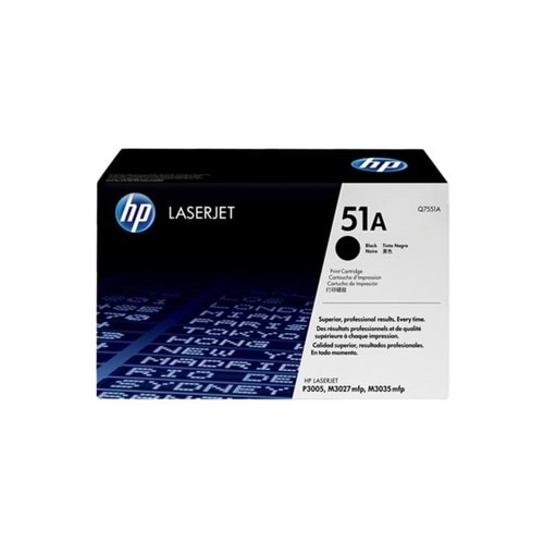 HP Q7551A Black Toner Kartuş (51A)