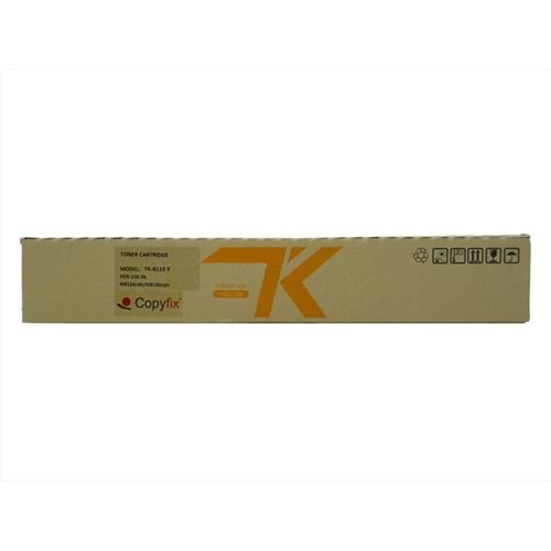 Kyocera Mita TK-8115 Sarı Muadil Toner, Ecosys M8124 CIDN, YCF