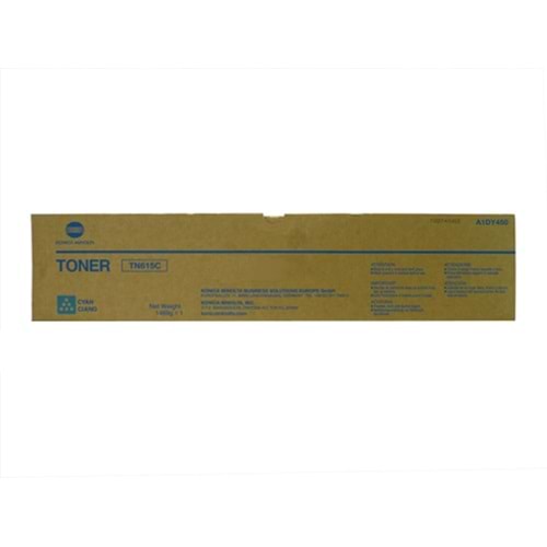 Konica Minolta, TN-615C Mavi Toner, Bizhub C8000, A1DY450, Orjinal